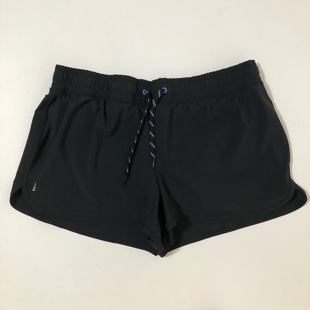 Lands’ End Women’s Black Swim Shorts Sz 16W Elastic Waist Pocket Dry Fit